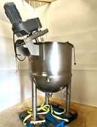 200 gallon Lee Industries #200Eina-2, Stainless Steel Inclined Agitation Jacketed Mix Kettle, 90 psi @ - Image 2