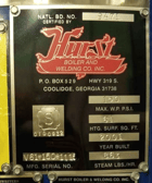 25 HP Hurst #4VT-G-20-150, firetube, 150 psi, 2001 - Image 2