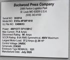 30 Ton, Beckwood #EVOx-4P30F1818, all electric high precision platen press, 18" x 18" heated platens, 800° - Image 9