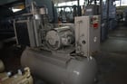 100 psi, Leroi #W30SST, horizontal rotary screw air compressor w/storage tank, 30 HP, 230-460 V. - Image 2