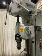 25" Cleereman, single spindle drill press, 36" x 29" table, spindle forward/reverse, box column, coolant, 5 HP - Image 3