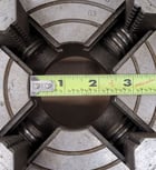 10" Bison #0643-10/6, 4-jaw chuck, D1-6 mount - Image 8