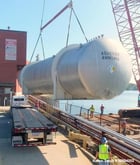 55500 gallon, HUB Technologies, Horizontal Pressure Tank, 316L Stainless Steel, dished top & bottom, saddles - Image 3