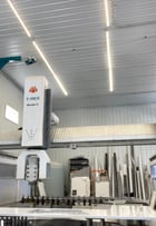 20" Poseidon #TREX-S, Dual Table CNC, 160" x 120" table, Jib Crane, 20" blade capacity, Water Filtration - Image 1