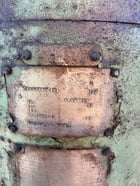 100 HP 1180 RPM General Electric, Frame B444TP20, weather protected enclosure type 1, 1.15 service factor - Image 1