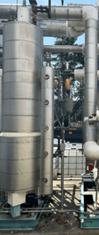 125 gallon RVS, Vertical Subcooler, 20" diameter x 96" length, 350 psi @ 300°F, 9" suction inlet/outlet, 2009 - Image 2