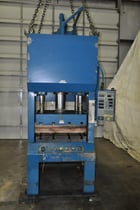 100 Ton, Greenerd #HCT-100, hydraulic press, 10" stroke, 21.7" daylight, 32" x27"bed, 14" windows, 1986 - Image 2