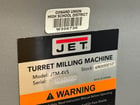 Jet #JTM-4VS, vertical mill, 9" x49" table, 3 HP, 34" x 12" x 14.5" travel, variable speed, R-8, 60-4200 RPM - Image 8