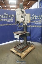 20" Wilton #2402, geared head hvy-duty variable speed floor drill press, #4MT, electromagnetic chuck, coolant - Image 6