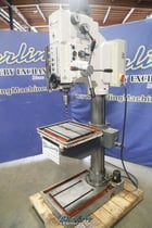20" Wilton #2402, geared head hvy-duty variable speed floor drill press, #4MT, electromagnetic chuck, coolant - Image 10