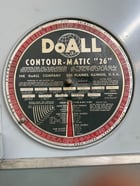 26" x 12.5" DoAll #26-3, vertical bandsaw, 40-9000 FPM, 1" x 186" blade, power table feed / tilt - Image 7