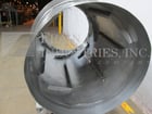 Stainless Steel portable flo-thru tumbler, 32" diameter x 52" long, 28" diameter feed opening, mounted on - Image 2