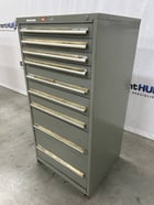 10 Drawer Rack Engineering Co., modular industrial tool storage cabinet with drill bits, 30" x 27-3/4" x - Image 2