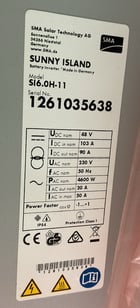 SMA Solar Technology AG #SI6.0H-11, Sunny Island Battery Inverter, 4.6 kW, 48 VDC, 230 VAC - Image 2