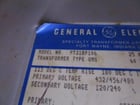 25 KVA 480 Primary, 120/240 Secondary, General Electric, 1 Phase Transformer 9T21B9106 - Image 2