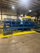 60" Red Bud / Red Bud Voss cut to length line, uncoiler, leveler, edge trimmer, feed, shear, stacker, 1999 - Image 6
