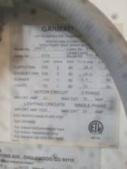 Garmat #99877KDR, 24' L x 13' W x 9' H downdraft paint booth, 2 circuit, 20 amp light #101-40ES, 208 V. - Image 4