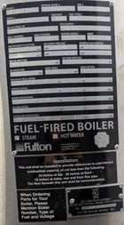 30 HP 150 PSI Fulton Classic #FB-030-A, Vertical Tubeless Steam Boiler, Natural gas, 1005000 BTUH, 1085 PPH - Image 2