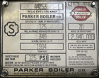 70 HP 125 PSI Parker Industrial #70, Steam Boiler, Natural gas, 2940000 BTU, 349 sq.ft., 1994 - Image 2
