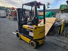 5000 lb. Hyster #E50XM-33, Electric Forklift, 189" max. lift height, 48 Volt, 1998 - Image 5