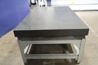 48" x 72" x 10" Mojave #Grade-A, pyramid granite surface plate, 2 ledge, steel stand - Image 6