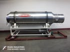 Stainless Steel, continuous, cylindrical drum for coating, 36" ID x 102" L coating chamber, (4) 1" H baffles - Image 4