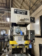 88 Ton, Stamtec #G1-80, single crank gap frame press, 5.91" stroke, 13" Shut Height, 3.15"ram adj., 35-80 - Image 4