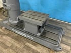 4' -9" Carlton #0A, radial arm drill, 53" x 31" base area, power elevation, coolant, box table, 5 HP - Image 5