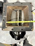 10" x 10" Meyer rotary airlock, Carbon steel body, Stainless rotor, 13" x 13" flange, 15" inlet to outlet - Image 5