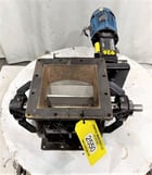 10" x 10" Meyer rotary airlock, Carbon steel body, Stainless rotor, 13" x 13" flange, 15" inlet to outlet - Image 6