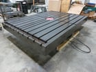72" x 96" Lucas, Manual Air Lift Rotary Table, 16" center height, 7" center bore, 60" base plate diameter - Image 1