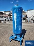 120 gallon Roy B. Hanson, Compressed Air Tank, Carbon Steel, 24" diameter x 50" straight side, stand, 1989 - Image 1