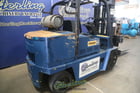 15000 lb. Caterpillar #T150D, forklift, 133" lift height, side shift, propane driven, hard rubber tires, 2 - Image 3