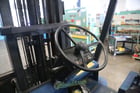 15000 lb. Caterpillar #T150D, forklift, 133" lift height, side shift, propane driven, hard rubber tires, 2 - Image 6