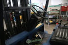 15000 lb. Caterpillar #T150D, forklift, 133" lift height, side shift, propane driven, hard rubber tires, 2 - Image 7