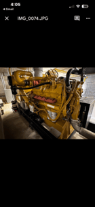 683 KW Caterpillar #3412, diesel generator set, 480 Volts, 3-phase, 396 hours, open skid, 2005 - Image 8