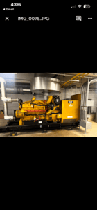 683 KW Caterpillar #3412, diesel generator set, 480 Volts, 3-phase, 396 hours, open skid, 2005 - Image 9