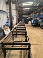 Ficep #602-DFRC, beam drill line, robot coping, 10 HP, 2500 RPM, 6 tool, 40' in & out feed, 2010 - Image 2