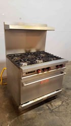 Vulcan #VG36, Oven, Stainless Steel 6 Burner, Commercial Gas Range Stove - Image 8