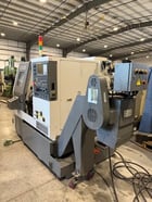 Samsung #SL-15, CNC lathe, 17" swing, 2.09" bore, 11.8" centers, 10 station, A2-5, Fanuc Oi-TF, tool - Image 5