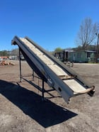 29" wide x 281" long L-Shaped Cleated Incline Conveyor Belt, 1 HP Baldor motor, 1760 RPM, 460 V. - Image 2