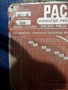 400 Ton, Pacific #K400-16, hydraulic press brake, 16' overall, 172" between housing, 12" stroke, 1968 - Image 3