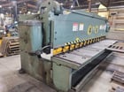 3/8" x 14' Cincinnati Shaper # 4314, power squaring shear, 1-1/8" x 5" x 172" knike, 1965 - Image 1