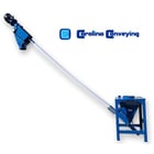 3" diameter x 10' long Carolina Conveying, Mild Steel Flexible Screw Conveyor, 3 HP, 230/460 V. - Image 1