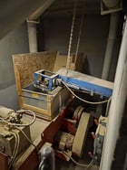 Cresswood #HF3630, shredder with infeed conveyor, 36" x 45", 30 HP, 10" rotor, 5/8" screen - Image 1