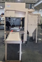 Abrasive Blast Systems #6048, blast cabinet, 2 turn table carts, 900 cfm dust collector - Image 2