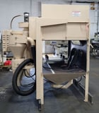 Abrasive Blast Systems #6048, blast cabinet, 2 turn table carts, 900 cfm dust collector - Image 4