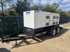 150 KW SWP #QP190, Diesel Generator Set, sound attenuated enclosure, trailer mounted, digital controller - Image 1