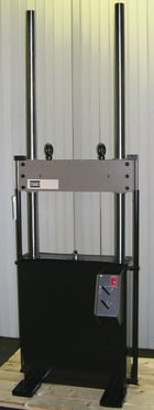 5.5 KIP (25kN), MTS #312.21, fatigue load frame, 2 columns, 21" btwn columns, 21" x 10" table, reconditioned - Image 1