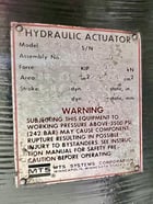 MTS #204.81, hydraulic actuator, 110 KIP (500kN), 6" dynamic/6" static stroke, swivel base, reconditioned - Image 5